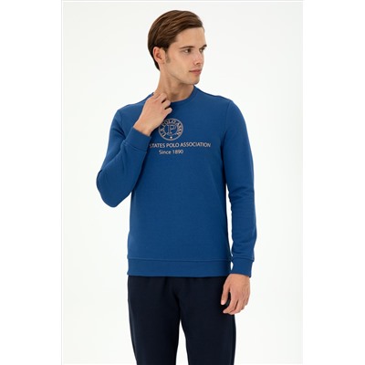 Erkek İndigo Sweatshirt