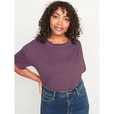 Loose Vintage Crew-Neck T-Shirt for Women