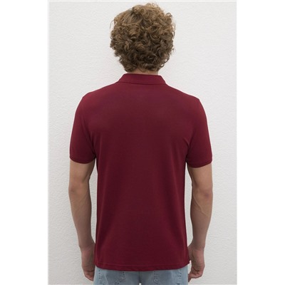 Erkek Plum Basic Polo Yaka Tişört