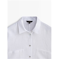 CAMISA 100% LINO BOLSILLOS