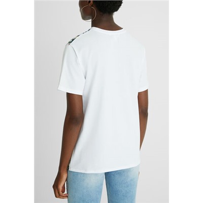 Camiseta bimateria tropical