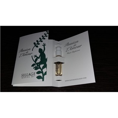 HOUSE OF SILLAGE PASSION DE L' AMOUR (w) 1.8ml parfume пробник