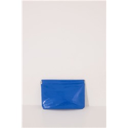 Mini monedero charol azul