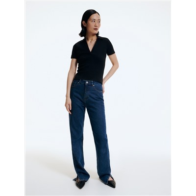 Bluse mit gesprenkelter Textur
