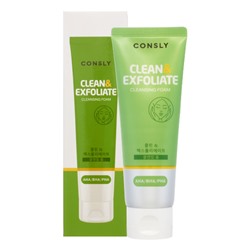 CONSLY AHA, BHA, PHA Cleansing Foam Clean &amp; Exfoliate Пенка для умывания отшелушивающая с AHA, BHA, PHA кислотами 120мл