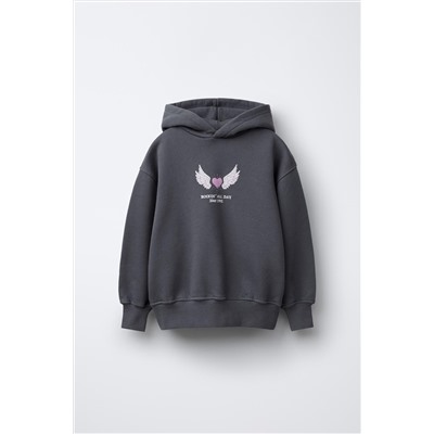 SUDADERA CAPUCHA ESTAMPADO