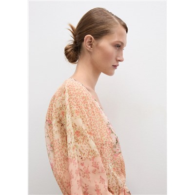 Vestido corto estampado floral
