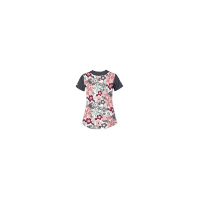 UA Fancy Garden Pewter Scrub Top
