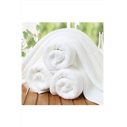 S&R Lüx Beyaz Otel Banyo Havlusu 630 Gr %100 Pamuk 3'lü Set 90x150 Cm HVL357246004