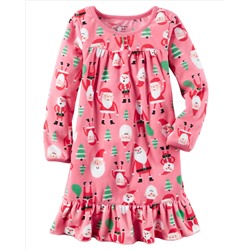 Fleece Christmas Sleep Gown