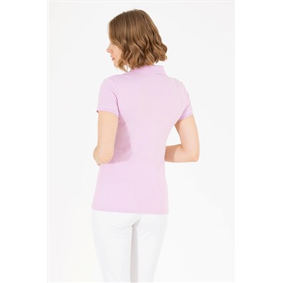 Kadın Manolya Basic Polo Yaka Tişört