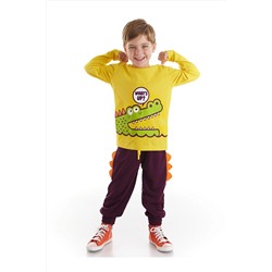 Denokids Timsah Joe Erkek Çocuk Pantolon Takım CFF-21K1-043