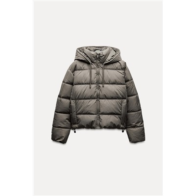 WATER AND WIND PROTECTION SHORT PUFFER ANORAK
