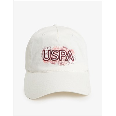 ETCHED FLORAL USPA APPLIQUE DAD CAP