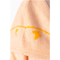 Vestido con capucha Naranja jaspeado