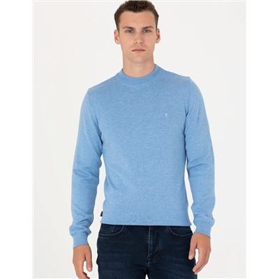 Mavi Melanj Slim Fit Bisiklet Yaka Basic Triko Kazak