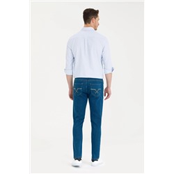 Erkek Lacivert Jean Pantolon