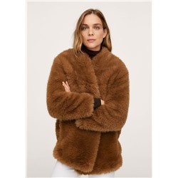 Abrigo pelo oversize -  Mujer | MANGO OUTLET Melilla