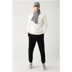 Avva Erkek Siyah 3 Iplik Standart Fit Normal Kesim Jogger Eşofman Altı E003402