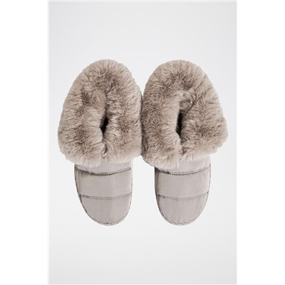 Botines forrados Gris