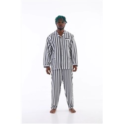 Kocabey 4007 Nostaljik Çizgili Gaffur Erkek Pijama Takımı Kocabey.4007