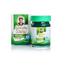 Зелёный тайский бальзам Wang prom herb с Клинакантусом 50 ml / Wang prom herb green balm 50 ml