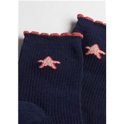 Kurze Socken für Mädchen mit maritimem Motiv