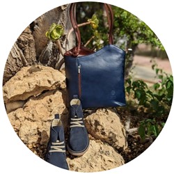 Ab. Zapatos 1619/2 New R · ANTRACITA+PELLE MOCHILA NAPA MARINO-CUERO АКЦИЯ