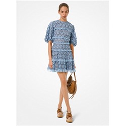 MICHAEL MICHAEL KORS Corded Lace Ruffled Dress