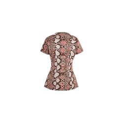 koi Stretch Scrubs Anaconda Print Top
