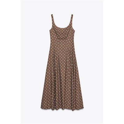 POLKA DOT MIDI DRESS