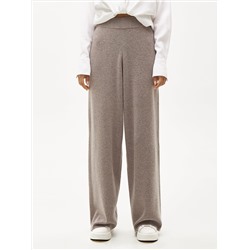 Брюки с высокой талией из премиальной шерсти