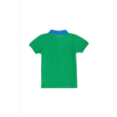 Erkek Çocuk Yeşil Polo Yaka Tişört