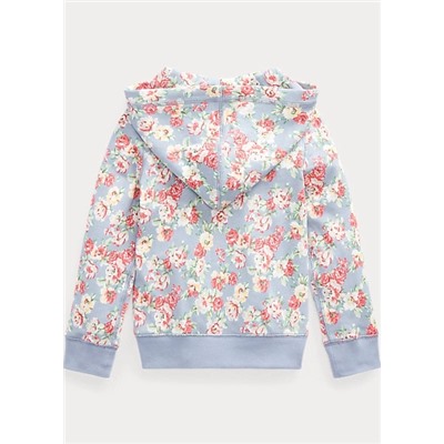 Girls 2-6x Floral French Terry Full-Zip Hoodie