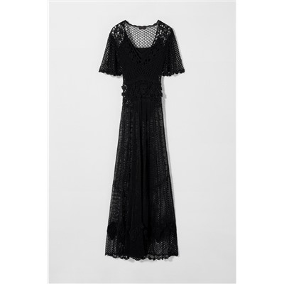 CROCHET KNIT DRESS KATE MOSS X ZARA