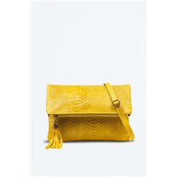 Bandolera de piel Alzano Amarillo