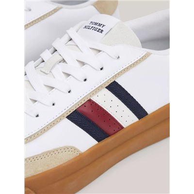 Signature Stripe Leather Sneaker