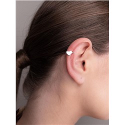 Серьга-каффа из серебра родированная 925 пробы С-2812р