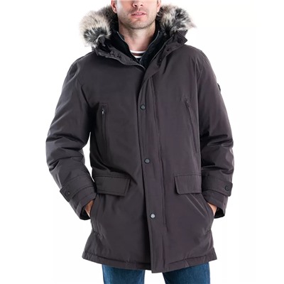 Michael Kors Men's Hooded Bib Snorkel Parka, Created for Macy's