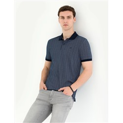 Lacivert Slim Fit Polo Yaka Tişört
