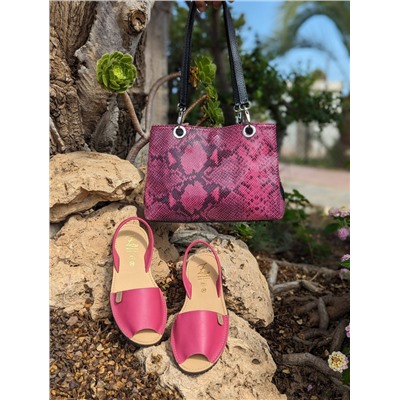 AB. Zapatos 320 FUXIA+PELLE serpiente 1019 FUXIA АКЦИЯ
