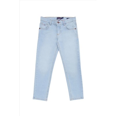 Erkek Çocuk Açık Mavi Jean Pantolon
