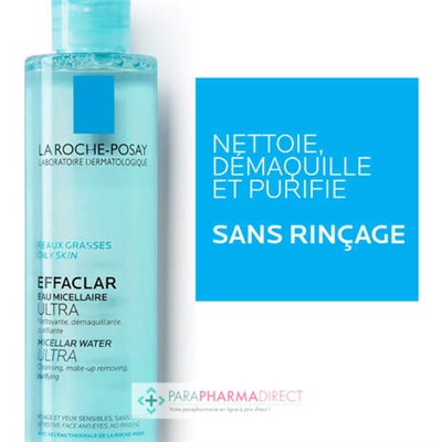 La Roche Posay Effaclar Eau Micellaire Ultra - Peaux Grasses 100ml
