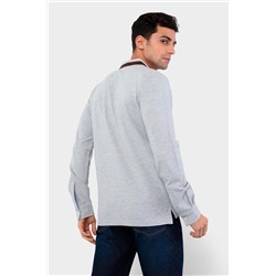 Polo Gris claro jaspeado