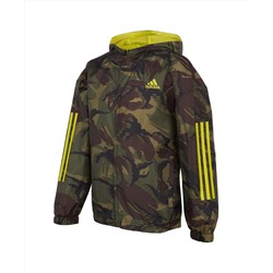 adidas Big Boys Print Camo Wind Jacket