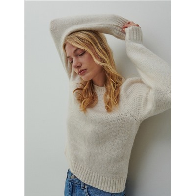 Pullover aus weichem Strickstoff
