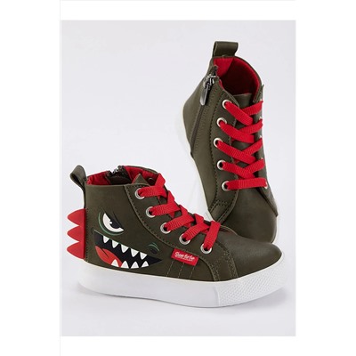 DenokidsDinozor Erkek Çocuk Haki Sneakers Spor Ayakkabı