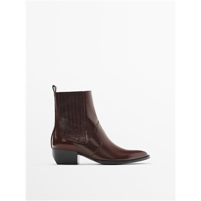 Botín cowboy piel chelsea