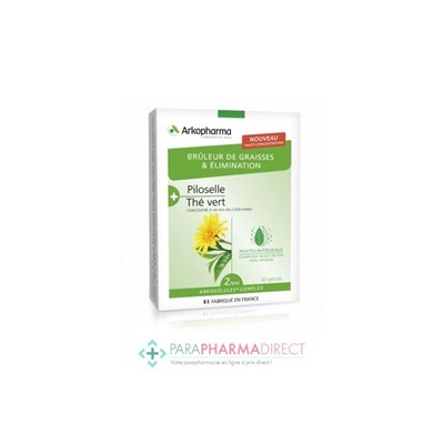 Arkopharma ArkoGélules Complex - Brûleur de Graisses & Elimination - 40 gélules