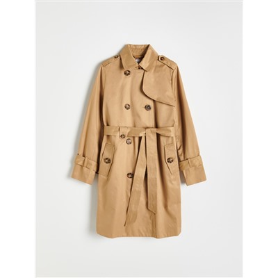 Trenchcoat mit Gürtel
